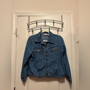 Vintage 90’s Bill Blass Denim Jean Jacket Classic trucker women’s MP blue Petite